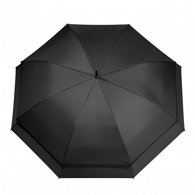 Зонт-трость Bora, черный с логотипом в Нефтекамске заказать по выгодной цене в кибермаркете AvroraStore