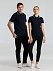 Рубашка поло мужская с контрастной отделкой PRACTICE 270 черная с логотипом в Нефтекамске заказать по выгодной цене в кибермаркете AvroraStore