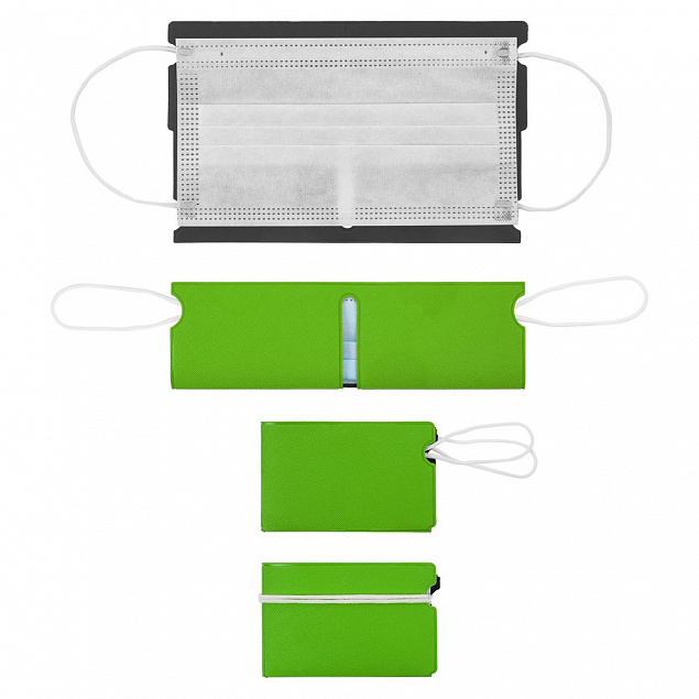 Футляр для маски Devon, зеленый с логотипом в Нефтекамске заказать по выгодной цене в кибермаркете AvroraStore