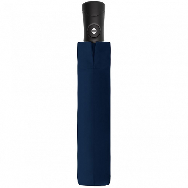 Складной зонт Fiber Magic Superstrong, темно-синий с логотипом в Нефтекамске заказать по выгодной цене в кибермаркете AvroraStore