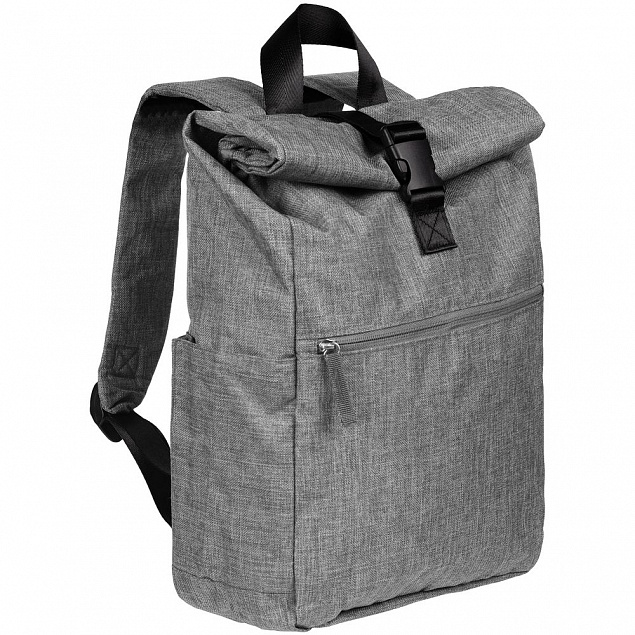 Рюкзак Packmate Roll, серый с логотипом в Нефтекамске заказать по выгодной цене в кибермаркете AvroraStore
