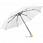 Зонт складной OkoBrella, белый с логотипом в Нефтекамске заказать по выгодной цене в кибермаркете AvroraStore