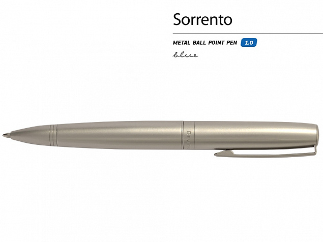 Ручка металлическая шариковая «Sorento» с логотипом в Нефтекамске заказать по выгодной цене в кибермаркете AvroraStore