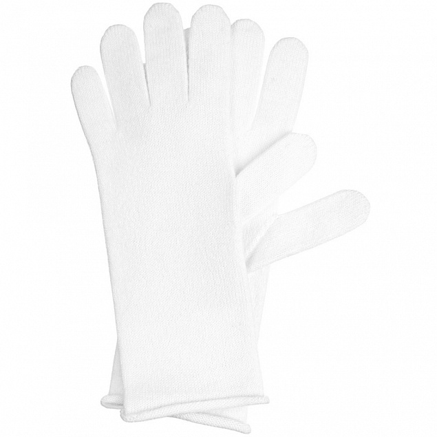 Перчатки Alpine, удлиненные, белые с логотипом в Нефтекамске заказать по выгодной цене в кибермаркете AvroraStore