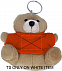 Медведь плюшевый на брелоке с логотипом в Нефтекамске заказать по выгодной цене в кибермаркете AvroraStore