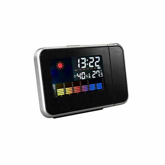 Часы-метеостанция Jettix с проективным циферблатом с логотипом в Нефтекамске заказать по выгодной цене в кибермаркете AvroraStore