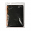 Блокнот на двойной пружине HELIX MINI, 105 х 150  мм, черный с оранжевым, блок в клетку с логотипом в Нефтекамске заказать по выгодной цене в кибермаркете AvroraStore