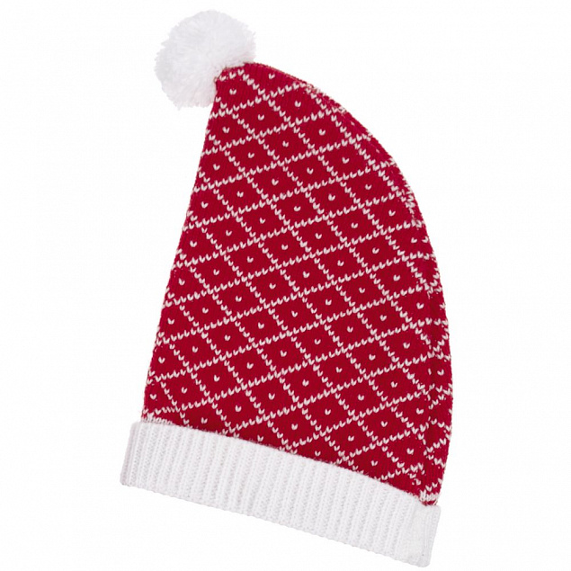 Вязаная шапочка Dress Cup, красная с логотипом в Нефтекамске заказать по выгодной цене в кибермаркете AvroraStore