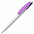 Ручка шариковая Bento, белая с фиолетовым с логотипом в Нефтекамске заказать по выгодной цене в кибермаркете AvroraStore