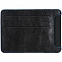 Чехол для карточек Arrival, черный с синим с логотипом в Нефтекамске заказать по выгодной цене в кибермаркете AvroraStore