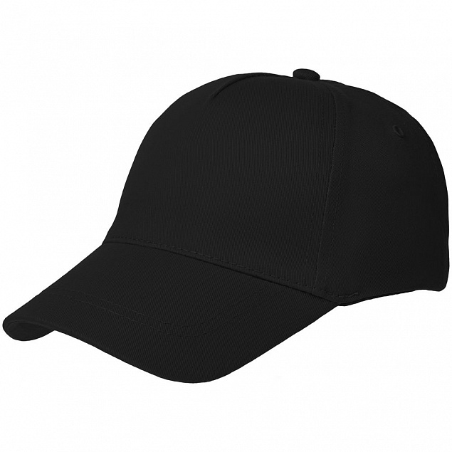 Бейсболка Convention, черная с логотипом в Нефтекамске заказать по выгодной цене в кибермаркете AvroraStore