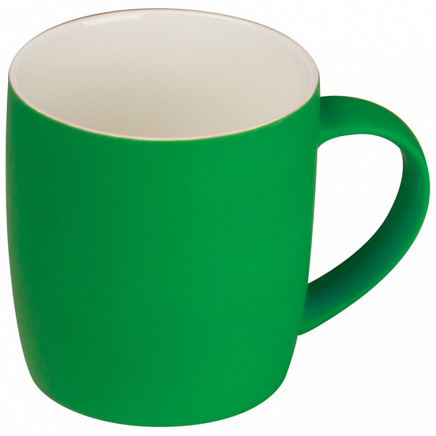 Кружка керамическая 300 мл, зеленая с логотипом в Нефтекамске заказать по выгодной цене в кибермаркете AvroraStore