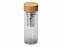 Бутылка из стекла с двойными стенками и ситечком Badachu в чехле с логотипом в Нефтекамске заказать по выгодной цене в кибермаркете AvroraStore