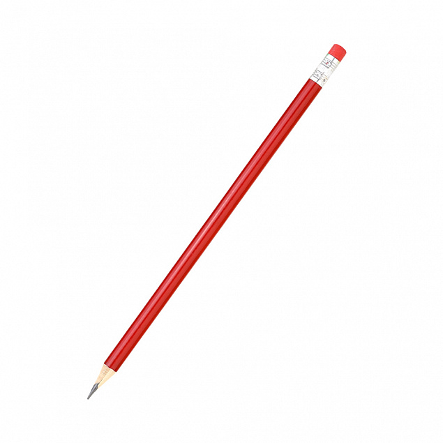 Карандаш Largo с цветным корпусом - Красный PP с логотипом в Нефтекамске заказать по выгодной цене в кибермаркете AvroraStore