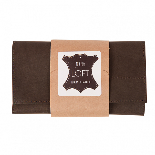 Органайзер кожаный,"LOFT", коричневый, кожа натуральная 100% с логотипом в Нефтекамске заказать по выгодной цене в кибермаркете AvroraStore