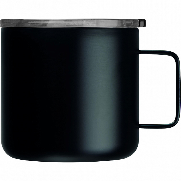 Термокружка 300 мл,черная с логотипом в Нефтекамске заказать по выгодной цене в кибермаркете AvroraStore