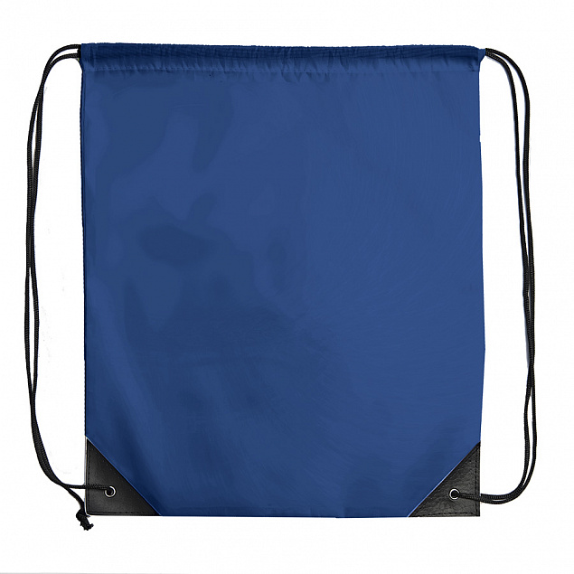 Рюкзак мешок с укреплёнными уголками BY DAY, синий, 35*41 см, полиэстер 210D с логотипом в Нефтекамске заказать по выгодной цене в кибермаркете AvroraStore