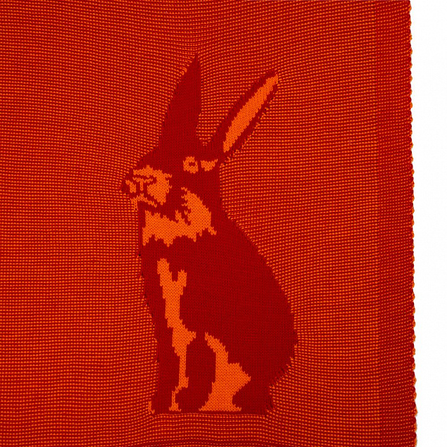 Плед Stereo Bunny, красный с логотипом в Нефтекамске заказать по выгодной цене в кибермаркете AvroraStore