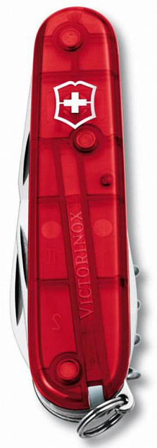 Офицерский нож Spartan 91, прозрачный красный с логотипом в Нефтекамске заказать по выгодной цене в кибермаркете AvroraStore