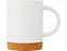 Neiva Керамическая кружка объемом 425 мл с пробковым основанием, белый с логотипом в Нефтекамске заказать по выгодной цене в кибермаркете AvroraStore