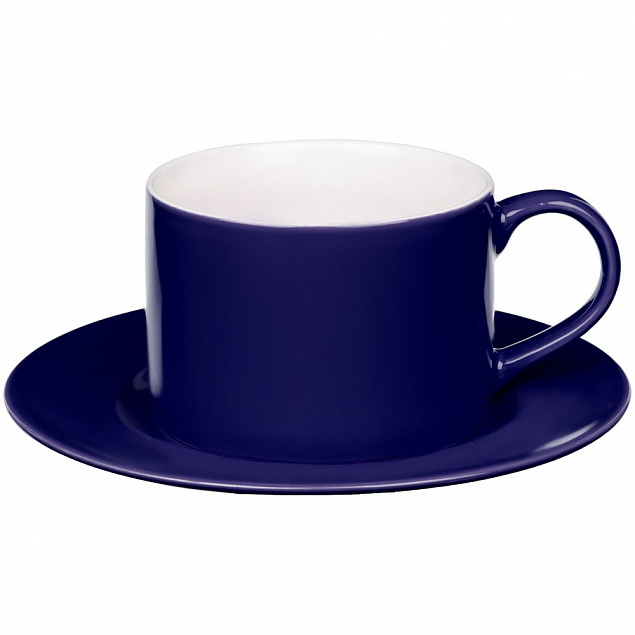 Набор для кофе Clio, синий с логотипом в Нефтекамске заказать по выгодной цене в кибермаркете AvroraStore