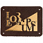 Лейбл кожаный Beta, М, коричневый с логотипом в Нефтекамске заказать по выгодной цене в кибермаркете AvroraStore