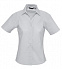 Рубашка женская с коротким рукавом ELITE, серая с логотипом в Нефтекамске заказать по выгодной цене в кибермаркете AvroraStore