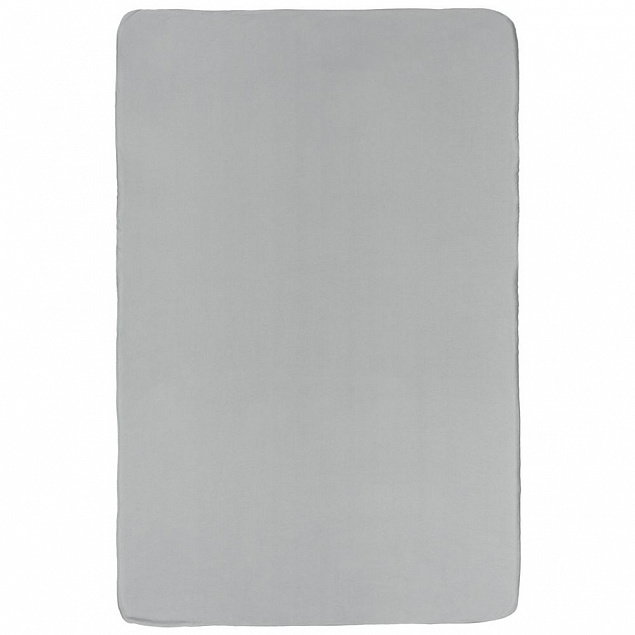 Флисовый плед Warm&Peace, серый с логотипом в Нефтекамске заказать по выгодной цене в кибермаркете AvroraStore