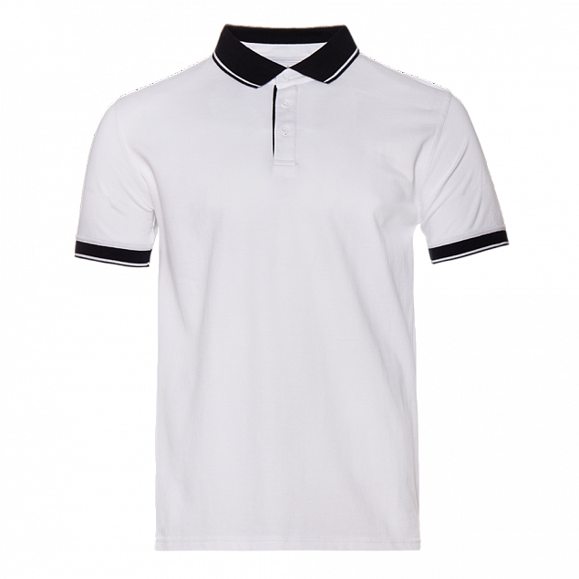 Рубашка поло StanContrast Белый с логотипом в Нефтекамске заказать по выгодной цене в кибермаркете AvroraStore