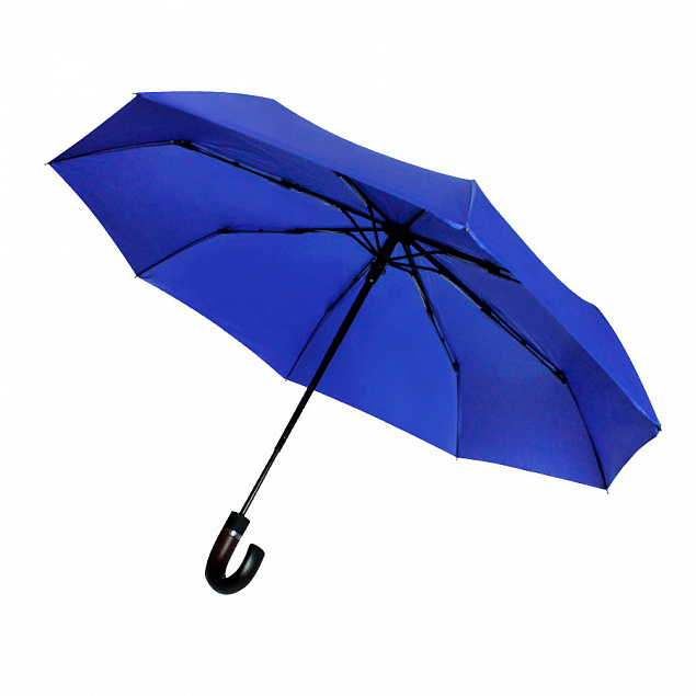 Автоматический противоштормовой зонт Конгресс - Синий HH с логотипом в Нефтекамске заказать по выгодной цене в кибермаркете AvroraStore