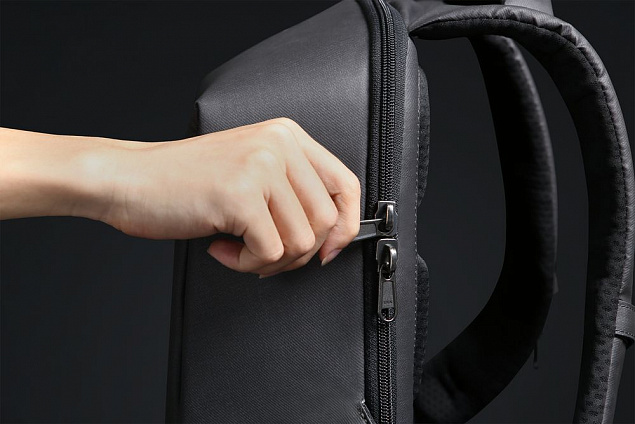 Рюкзак HiPack, черный с логотипом в Нефтекамске заказать по выгодной цене в кибермаркете AvroraStore