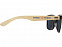 Sun Ray очки с бамбуковой оправой, черный с логотипом в Нефтекамске заказать по выгодной цене в кибермаркете AvroraStore