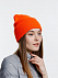 Шапка Urban Flow, оранжевая с логотипом в Нефтекамске заказать по выгодной цене в кибермаркете AvroraStore