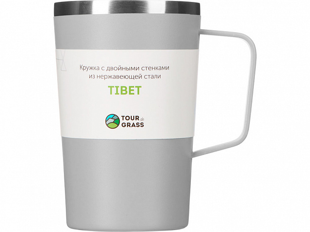 Стальная кружка с двойными стенками и порошковым покрытием «Tibet» с логотипом в Нефтекамске заказать по выгодной цене в кибермаркете AvroraStore