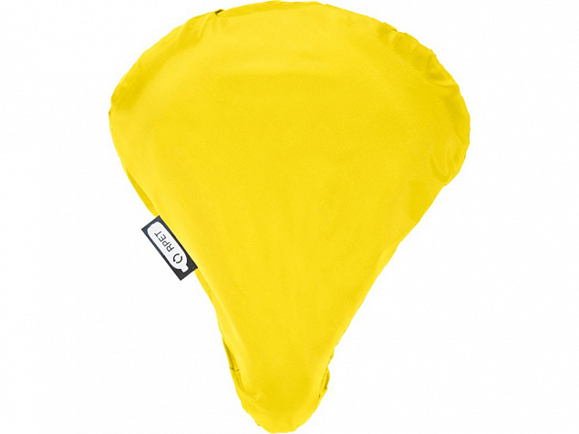 Водонепроницаемый чехол для велосипедного седла из переработанного ПЭТ Jesse, желтый с логотипом в Нефтекамске заказать по выгодной цене в кибермаркете AvroraStore