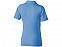 Рубашка поло Markham женская, голубой/антрацит с логотипом в Нефтекамске заказать по выгодной цене в кибермаркете AvroraStore