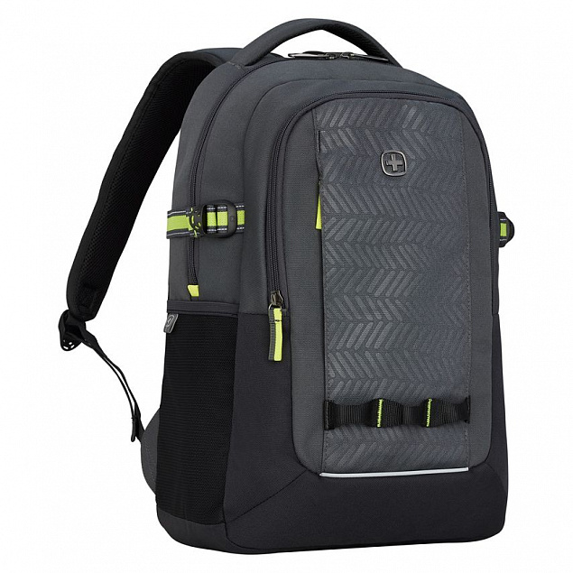 Рюкзак Next Ryde, антрацитовый с черным с логотипом в Нефтекамске заказать по выгодной цене в кибермаркете AvroraStore