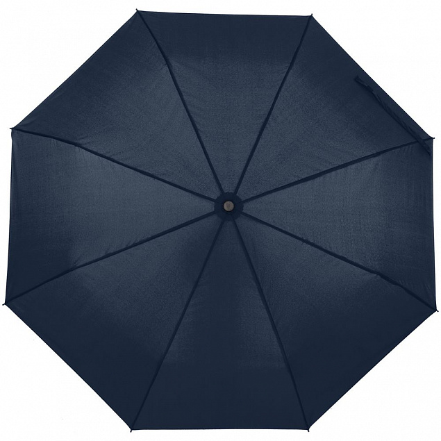 Зонт складной Monsoon, темно-синий, без чехла с логотипом в Нефтекамске заказать по выгодной цене в кибермаркете AvroraStore