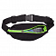 Спортивная поясная сумка Ease, черно-зеленая с логотипом в Нефтекамске заказать по выгодной цене в кибермаркете AvroraStore