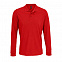Рубашка поло с длинным рукавом Prime LSL, красная с логотипом в Нефтекамске заказать по выгодной цене в кибермаркете AvroraStore