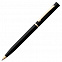 Ручка шариковая Euro Gold, черная с логотипом в Нефтекамске заказать по выгодной цене в кибермаркете AvroraStore