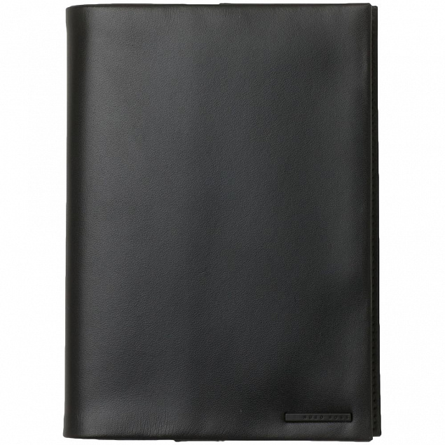 Обложка для ежедневника Dusk, черная с логотипом в Нефтекамске заказать по выгодной цене в кибермаркете AvroraStore
