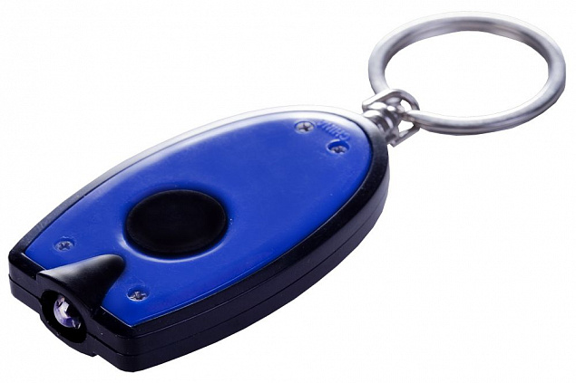 Брелок-фонарик Vivid, синий с логотипом в Нефтекамске заказать по выгодной цене в кибермаркете AvroraStore