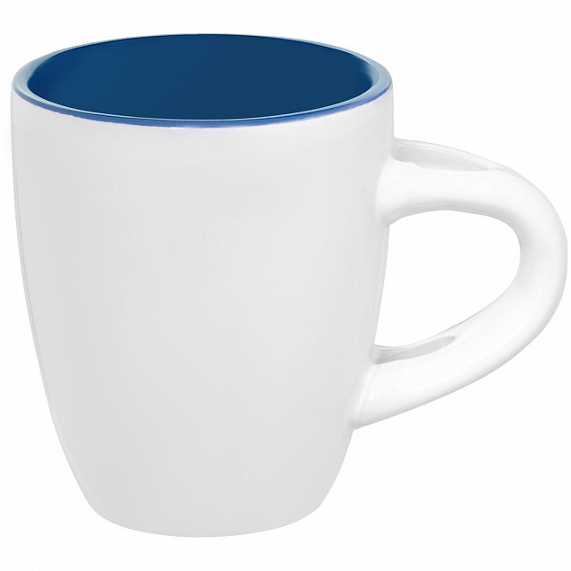 Кофейная кружка Pairy с ложкой, синяя с красной с логотипом в Нефтекамске заказать по выгодной цене в кибермаркете AvroraStore