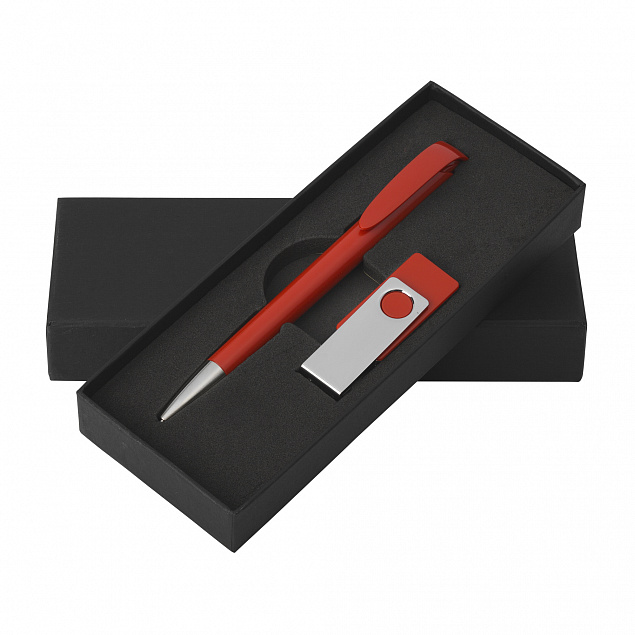 Набор ручка + флеш-карта 16Гб в футляре с логотипом в Нефтекамске заказать по выгодной цене в кибермаркете AvroraStore