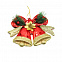 Пластиковое украшение - колокольчики красно-золотистые, красный с логотипом в Нефтекамске заказать по выгодной цене в кибермаркете AvroraStore