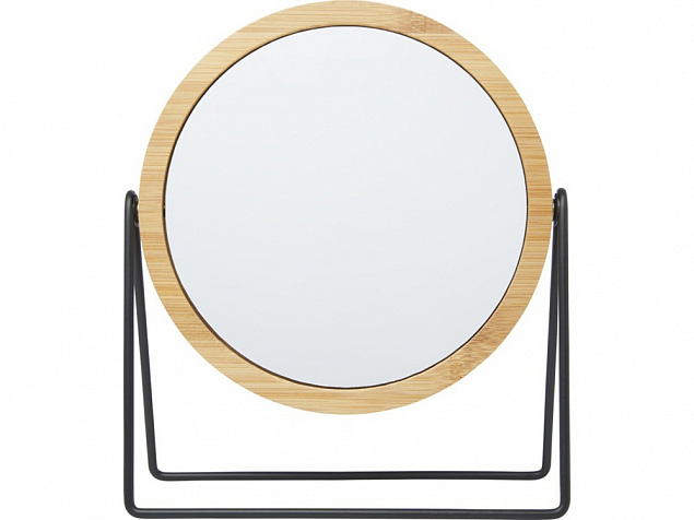 Настольное зеркало в бамбуковой раме Hyrra, natural с логотипом в Нефтекамске заказать по выгодной цене в кибермаркете AvroraStore