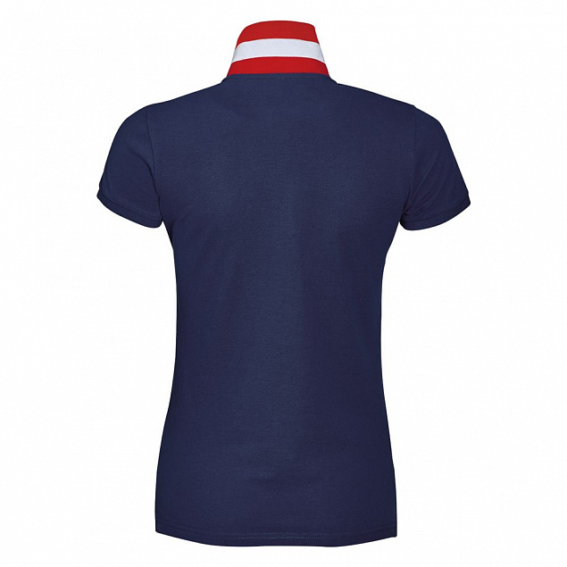 Рубашка поло Patriot Women, темно-синяя с логотипом в Нефтекамске заказать по выгодной цене в кибермаркете AvroraStore