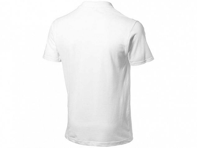 Рубашка поло First мужская, белый с логотипом в Нефтекамске заказать по выгодной цене в кибермаркете AvroraStore