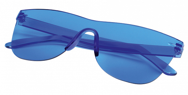 Солнцезащитные очки TRENDY STYLE,синий с логотипом в Нефтекамске заказать по выгодной цене в кибермаркете AvroraStore